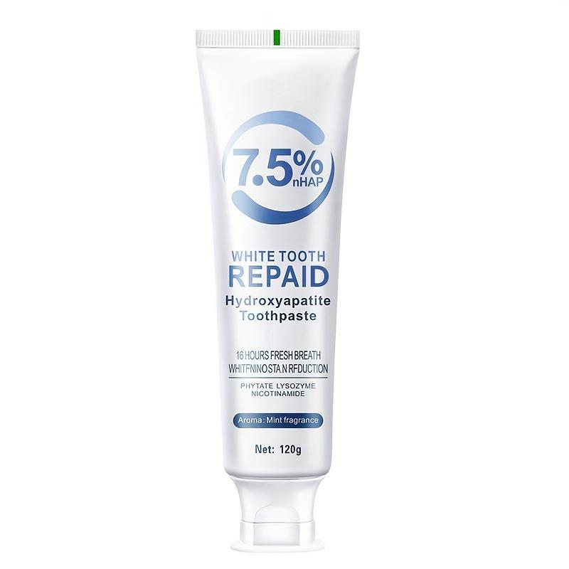 Hydroxyapatite Toothpaste, 7.5% Nano White Teeth, Containing Mint Deep Cleaning Cream, Fresh Breath, Basic Clean, Ideal Female Gift 6