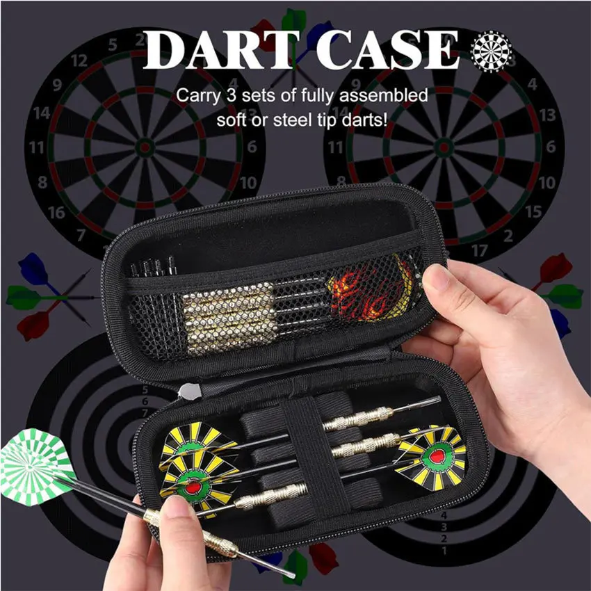 Dompet Dart Case Hard Shell Tas Simpan Dart Anti Tekan EVA Pouch Organiser Dart Accessories Ready Stock