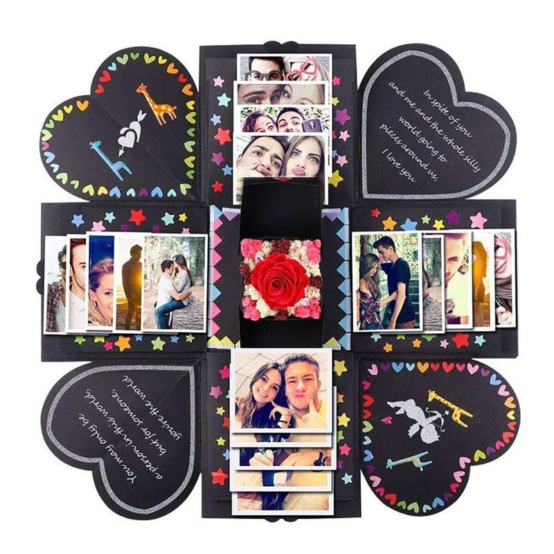 DIY Photo Album Explosion Box, 1 Box Romantic Surprise Gift Box, DIY Photo Album Surprise Box, Gift for Him/her, Decoration Items 2