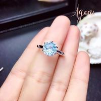 Gambar Cincin Terbuka Topaz Biru Langit 2 Karat Yang Sangat Mengkilap Dengan Inlay Mewah Ringan - Cincin, Dapat disesuaikan dari Agoni.ID Kab. Gresik 4 Tokopedia