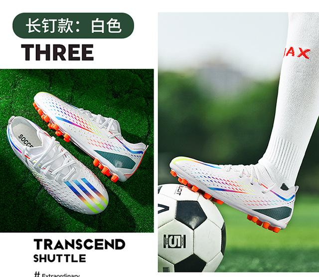 Product Introduction of In Stock Long Nail Broken Nail Football Boots Youth Soccer Shoes Men and Women Same Style More than Sneaker Human Made Sneakers Male and Female Students Youth Soccer Shoes Lawn Training Shoes 14