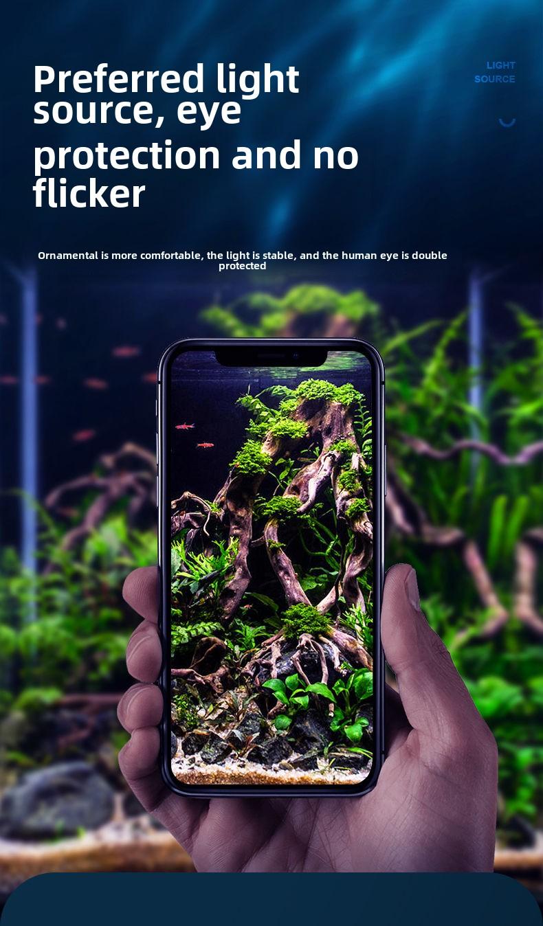 Product Introduction of Fish Tank Lighting Diving Led Dedicated Full Spectrum Aquarium Grass Tank Explosion Algae Brightening Water Plants Small Household Fluorescent Fixture 9