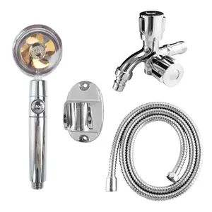 1 Set Hand Shower + Selang Kamar Mandi  Bahan Stainleess dan Abs Chrome HS-222+G-88+JS-20+HSZ-90 SET air minimalis