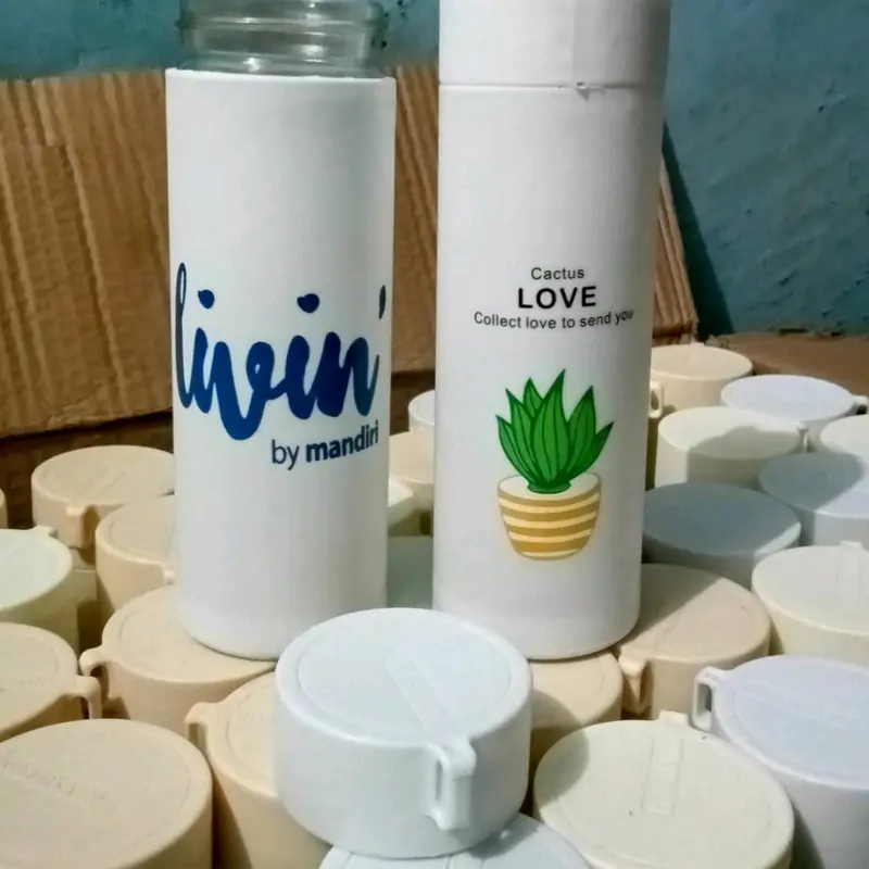 souvenir botol kaktus kemas box Custom Kaca 0