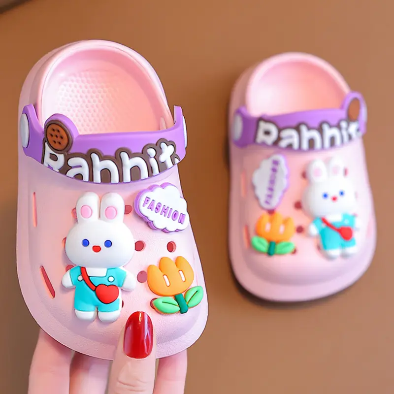 PROMO 6.6 IMPORT OkayBaby B342 Sandal Slop Rabbit Anak Perempuan Kekinian Casual Fashion Sendal Baim Anak Bayi Cewek Lucu Anti Slip Bahan Empuk Karet Jelly Anti LicinUmur 9 bulan-5 Tahun Terbaru 2