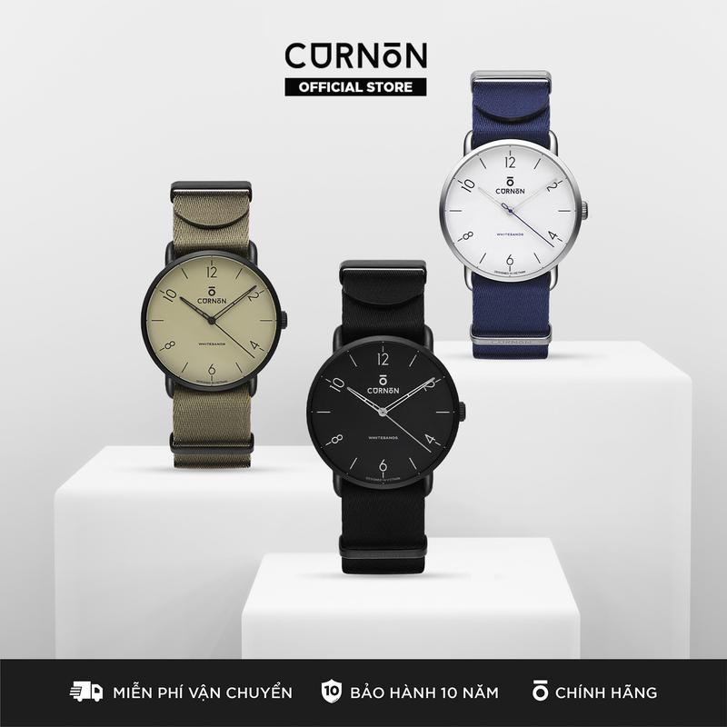 Đồng Hồ Nam nữ Curnon Whitesands - Dây Vải Nato Dây Da Dây Denim Chính Hãng - Thiết Kế Năng Động Thời Trang Phong Cách Trẻ Trung Đeo Tay