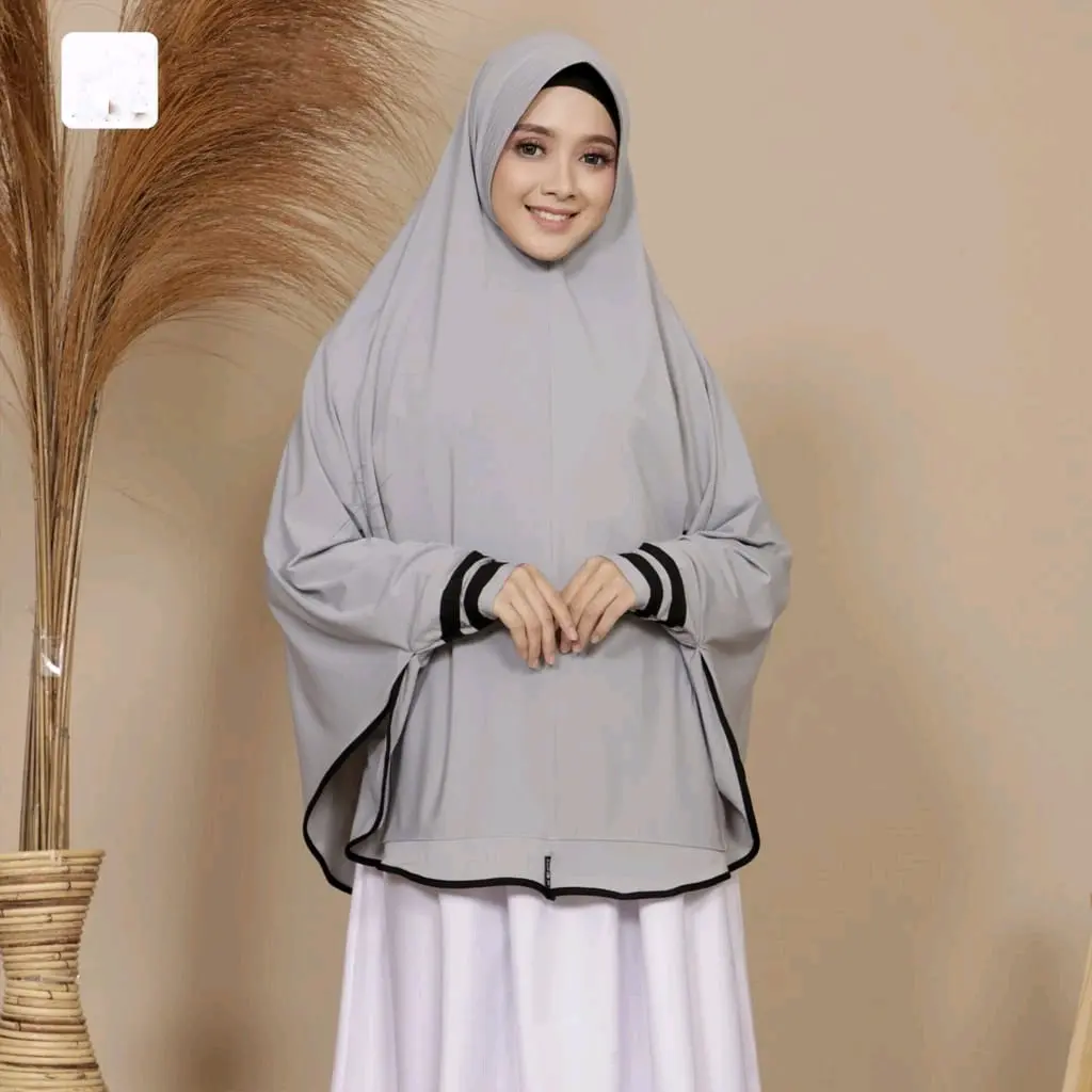 JILBAB ONE SET LENGAN SAKU KRUDUNG JUMBO SYARI MUSLIM TERBARU Wanita Dewasa Wanita Remaja cruty pich