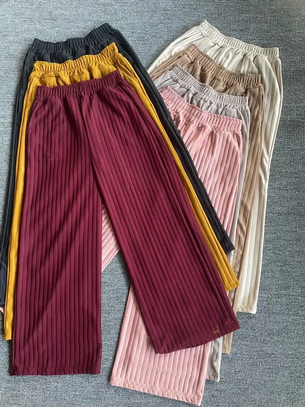 CELANA KNIT HORNET JUMBO MELAR FULL KARET BB 100KG - CELANA HORNET SAKU JUMBO / CELANA WANITA KULOT HORNET KNIT TEBAL / HORNET PANTS / CELANA KULOT TERBARU / CELANA HORNET PANTS JUMBO Karet Panjang Bawahan / CELANA KNIT BASIC PREMIUM 2