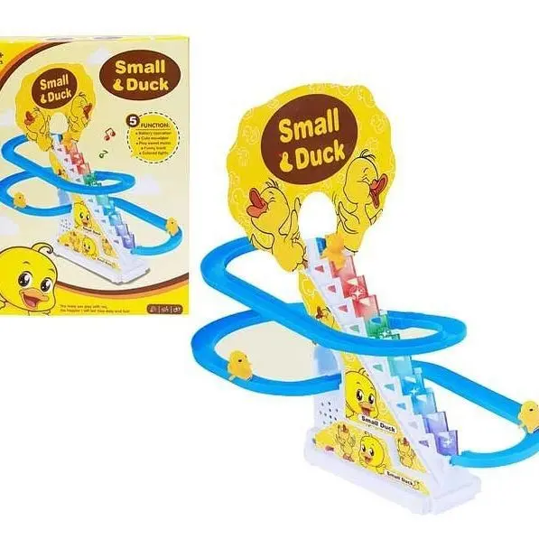 Mainan Anak Laki-laki Dan Perempuan Track Tangga Small Duck Bebek Kuning Ada Musik Dan Lampu Maenan Track Racing Balap Naik Tangga Untuk Anak-anak Cowok Dan Cewek Umur 3 4 5 Tahun Murah Plastik 2