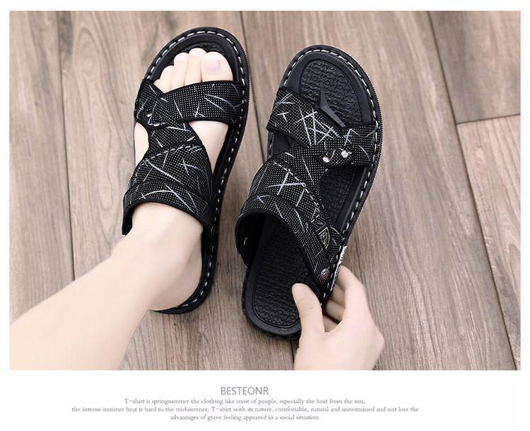 Product Introduction of Dép Nam, Ngoài Trời Mùa Hè, Không Trơn Trượt, Khử Mùi, Thích Hợp Lái Xe, Mục Đích Kép, Thể Thao Đi Chơi, Dép Lội Nước Đi Biển Việt Nam 13