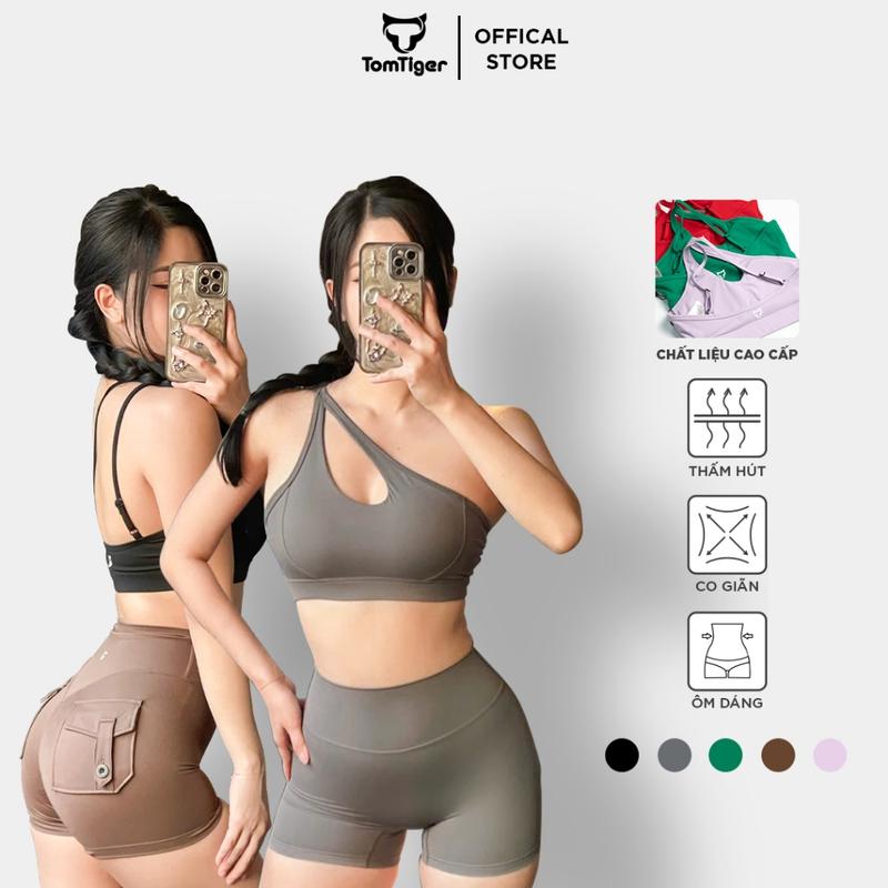 Áo Bra Sport Tập Thể Dục tập gym tập yoga TOMTIGER WONDER thiết kế độc lạ, chất liệu co giãn 4c thấm hút mồ hôi
