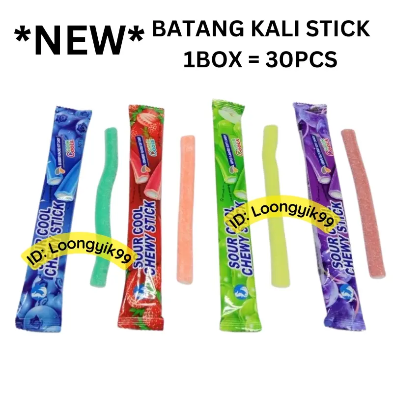 SOUR COOL BATANG KALI TWIST 30BATANG HALAL