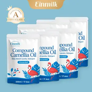 【Einmilk】 Minyak Camellia Deterjen Bayi 500ML Tanpa Fosfat & Pewarna Lembut untuk Kulit Halus Bayi dan Pakaian