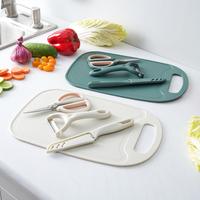Gambar AZKO Culinart Pisau Dapur Dengan Talenan Set 4 pcs - Putih Chef Cutter Utility Slicer Kitchen Slicer Alat Iris dari AZKO ID Kota Administrasi Jakarta Barat 4 Tokopedia