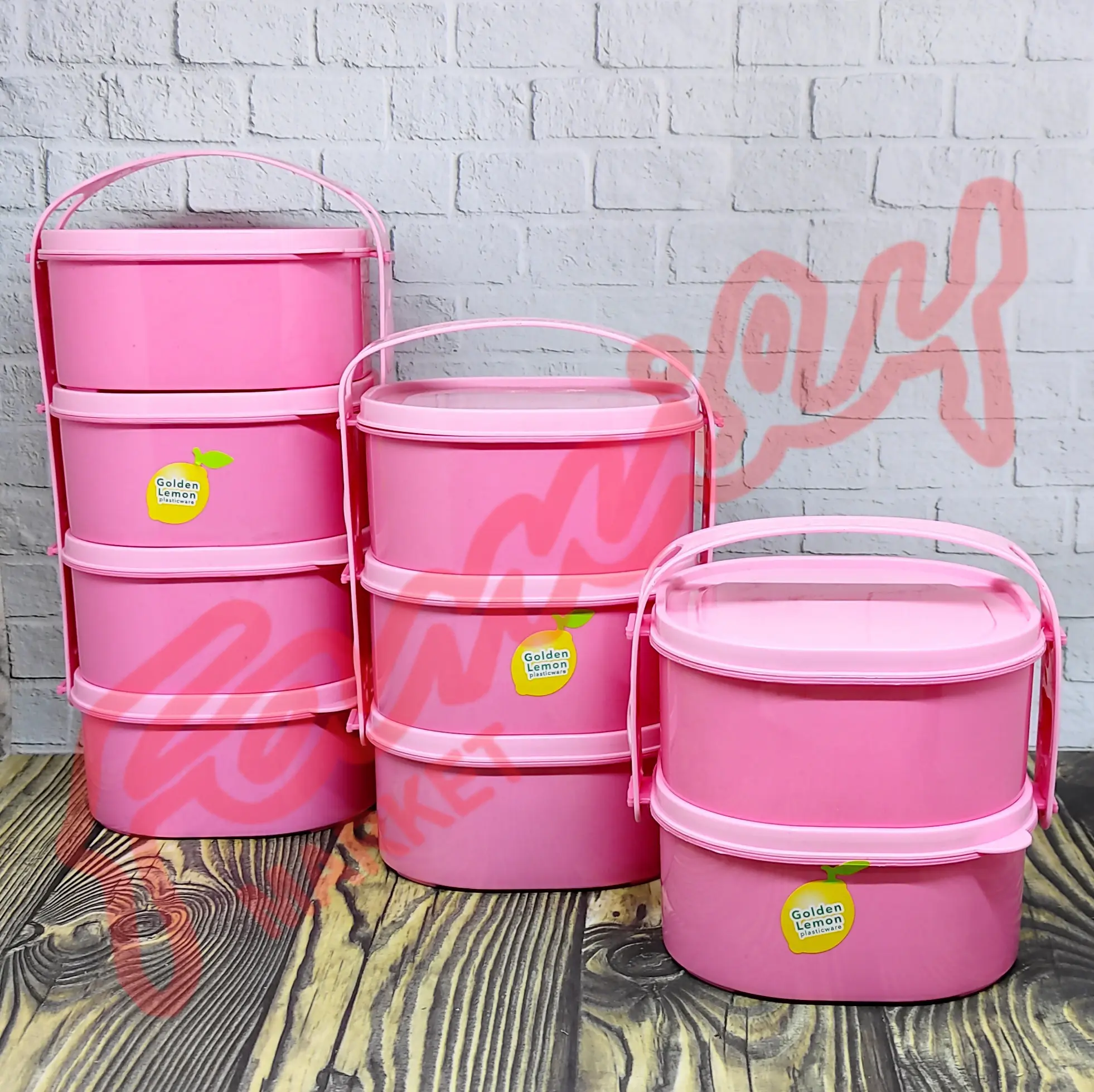 RANTANG PIKNIK ANAK PINK RP123 GOLDEN SUNKIST Kitchenware