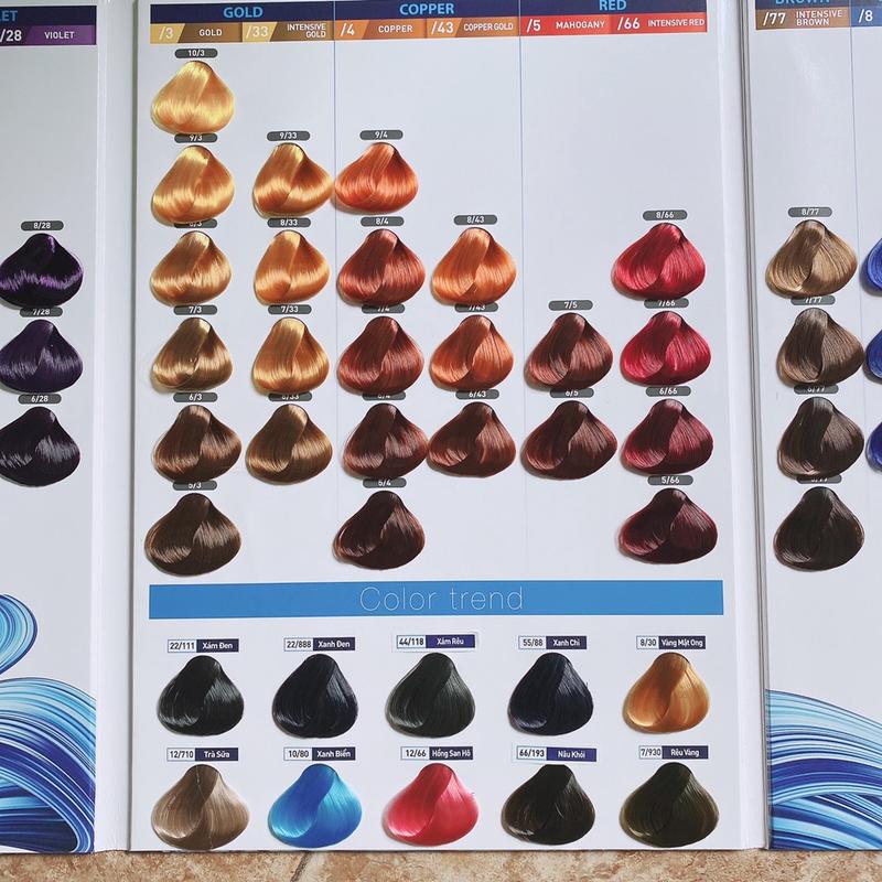 Thuốc Nhuộm Tóc Lavox 3D Collagen Tặng Kèm Bảng Màu (Giá salon ) _TDMNL 2
