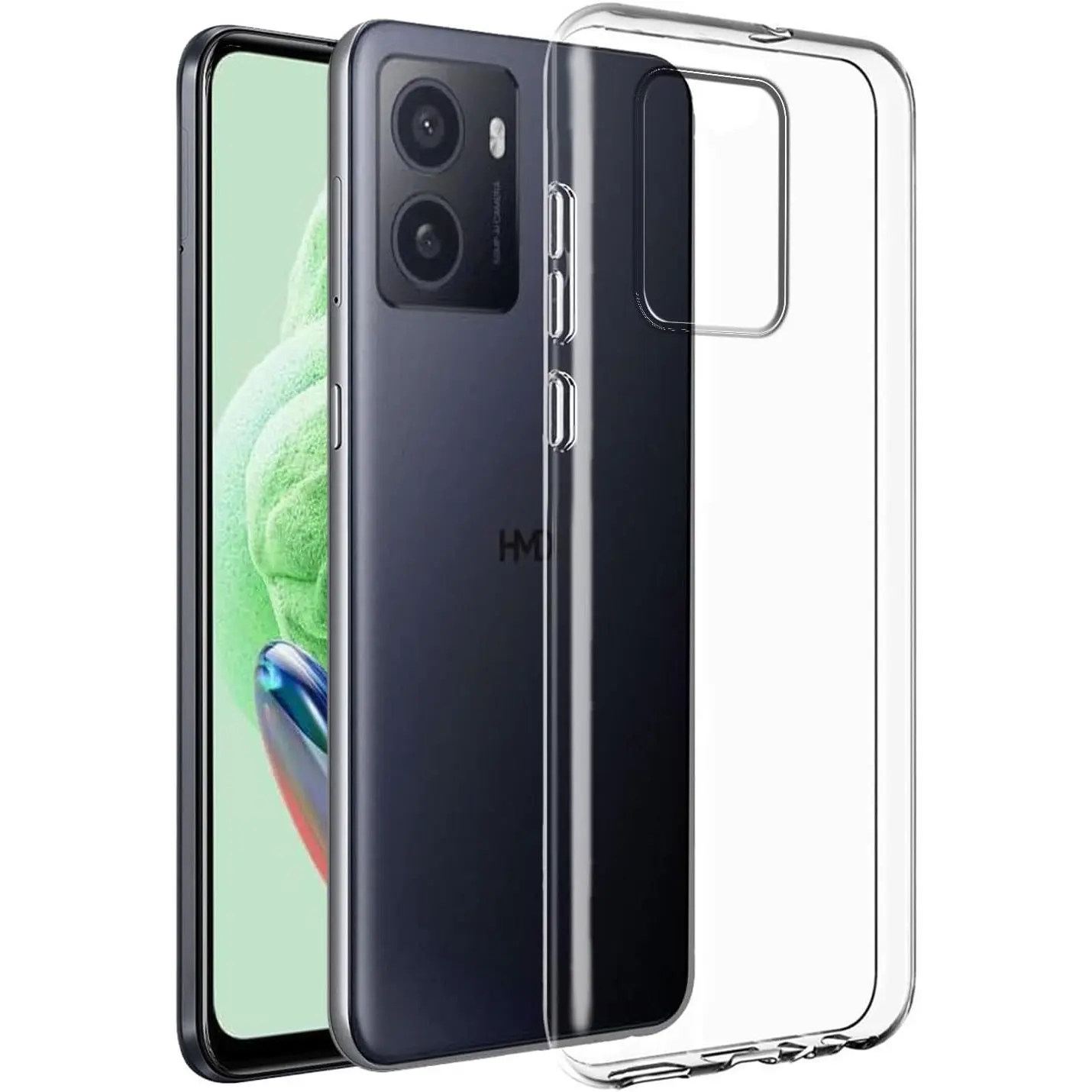 LYZXMY Case Compatible with HMD Pulse/HMD Pulse Plus/HMD Pulse Pro (6.56") Transparent Cover Bumper Flexible TPU Soft Silicone Phone Case Clear Shell