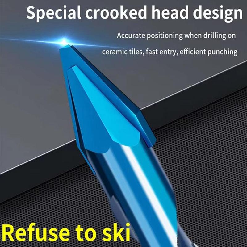 Product Introduction of Crooked Eccentric Drill Bit Stone Ceramic Brick Glass Opener Hexagonal Hole Handle V6J6 25