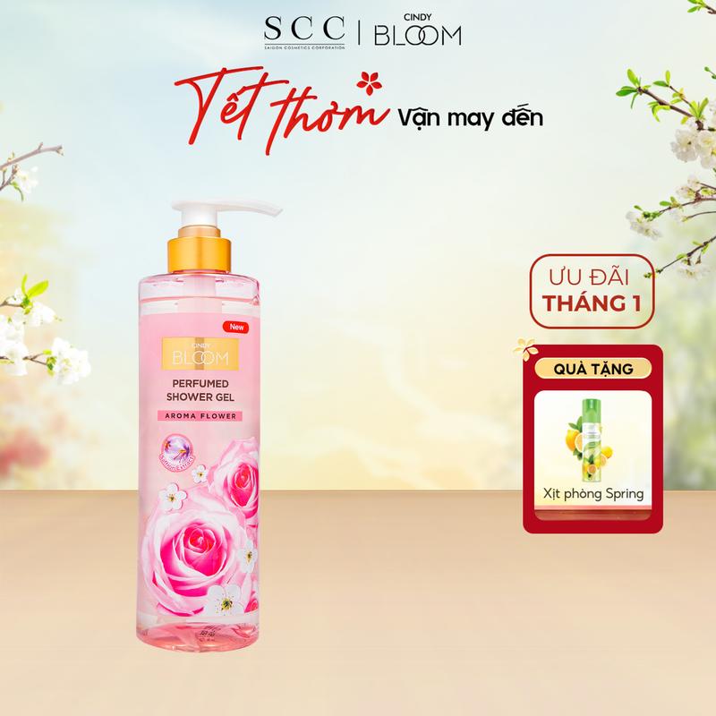  Sữa Tắm Nước Hoa CINDY BLOOM Aroma Flower Hương Thơm Ngọt Ngào Chai 640g Quà tặng bạn gái Quatangbangai 