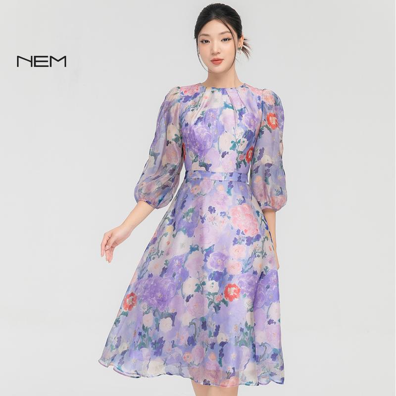 Đầm nữ công sở NEM Fashion tay lỡ D41442 - Dress, Women