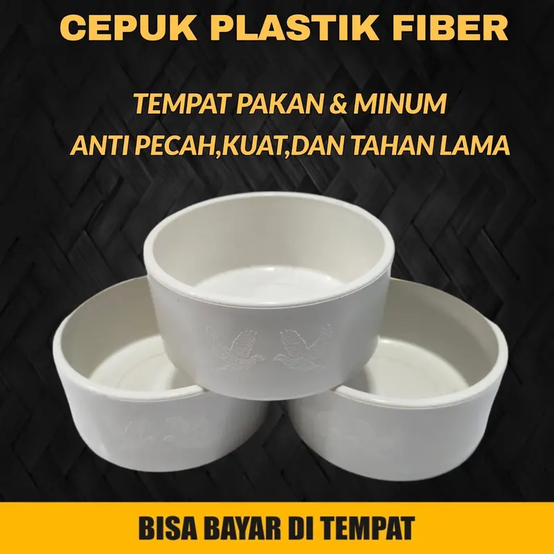 CEPUK TEMPAT PAKAN MINUM MERPATI BURUNG CEPUK PAKAN MINUM UNGGAS SERBA GUNA. JIKA WARNA TIDAK ADA DIKIRIM RANDOM 1