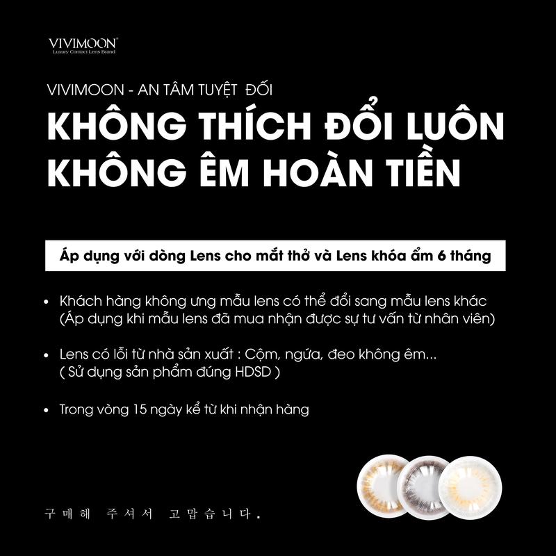 Product Introduction of Kính áp tròng Jupiter Gray lens khóa ẩm cận VIVIMOON màu xám pha ánh vàng 6 tháng (Giá 01 đôi) 2
