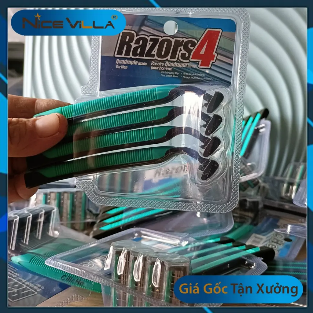 Cây Dao Cạo Râu Razors 4 Tích Hợp ba lưởi Dao