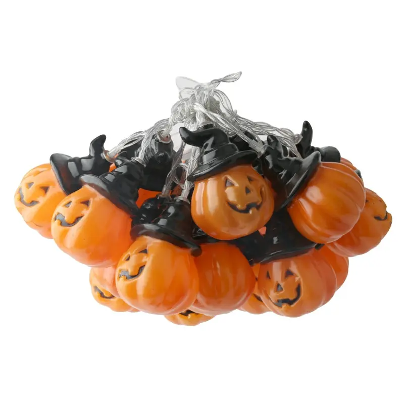 Dây đèn Led bí ngô trang trí Halloween, nhà ma 8