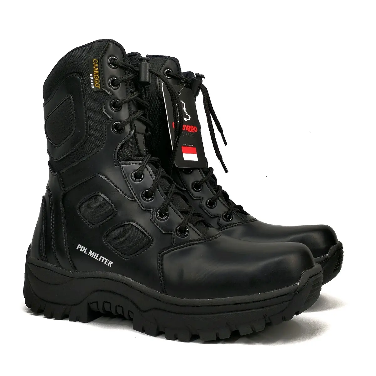 Sepatu pdl tni polri terbaru 2023 sepatu pdl security ujung besi tinggi 8 inc model terbaru