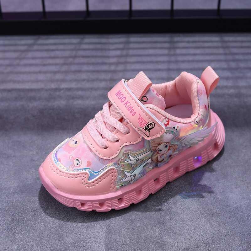 Product Introduction of Light Up Spring and Autumn New Single Girls' Sports Baby Casual Little Girls Lightweight Princess Shoes 16