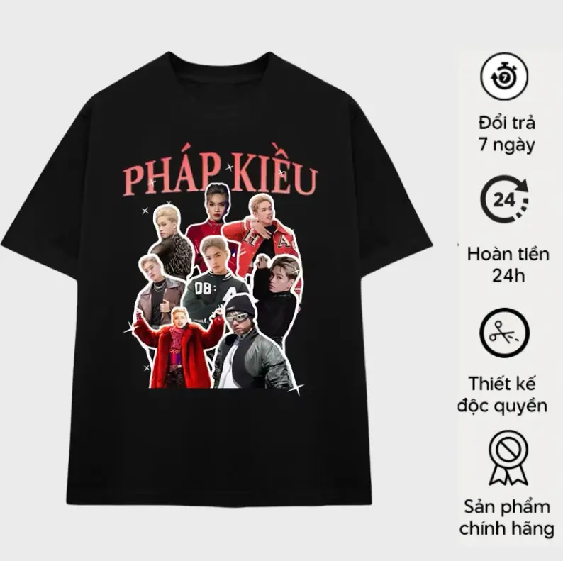 Áo thun in hình Pháp Kiều dành cho fan Pháp Kiều , chương trình anh trai say hi, chất liệu cotton co giãn thích hợp nam và nữ