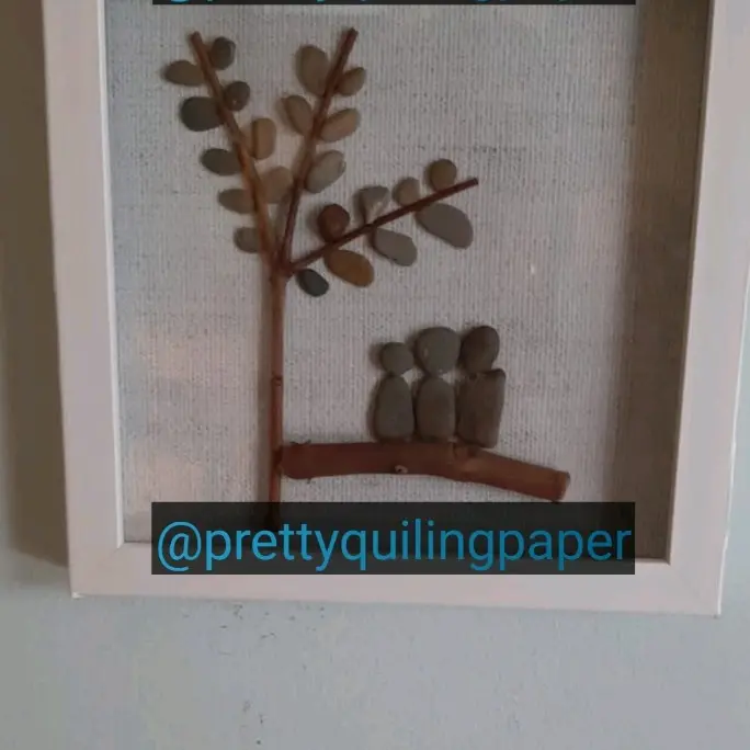 HIASAN DINDING SENI BATU PRETTY QUILING PAPER 7