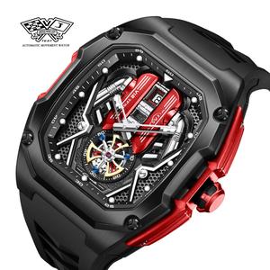 นาฬิกาผู้ชาย ขายดี SVJ2025 รูปบาร์เรลระดับไฮเอนด์ ดีไซน์สามมิติกลวง กันน้ำ เรืองแสง นาฬิกาควอทซ์ ทันสมัย สง่างาม เหมาะสำหรับชุดลำลองและธุรกิจ การจับคู่