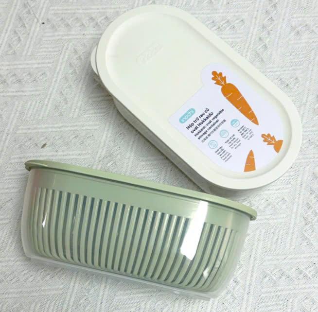 Hộp đựng rau củ , Dùng để bảo quản các loại rau thơm, củ, quả, Chính hàng inochi 3