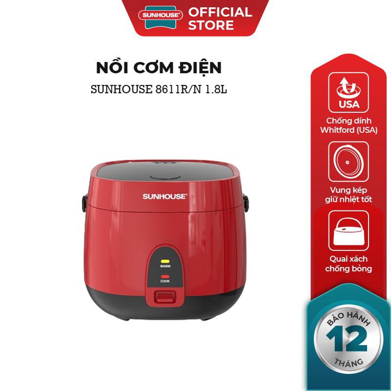 Nồi cơm điện 1.8L SUNHOUSE SHD8611 - Giữ nhiệt tốt