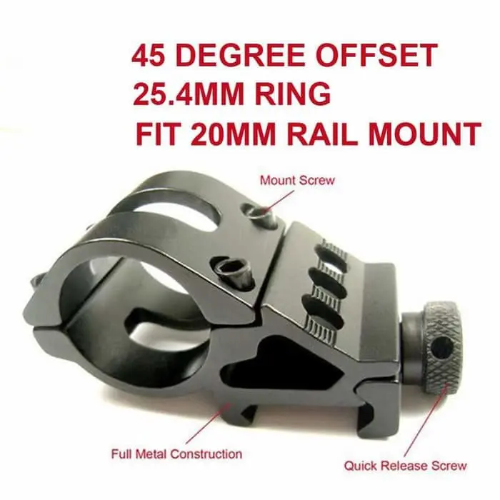 [COD] Bracket Senter Mount Laser Pressure Steel Accessories Flashlight 254mm 1
