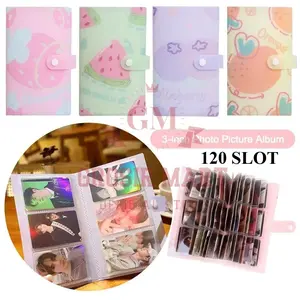 ISI 120 SLOT Album Foto Polaroid Motif Buah Kolbuk Kpop Tempat Foto 3 Inch 120 Slot Album Penyimpanan Foto Buku Penyimpanan Photocard Idol Kartu Kertas Foto / Buka Album Foto / Album Foto Kartu Polaroid