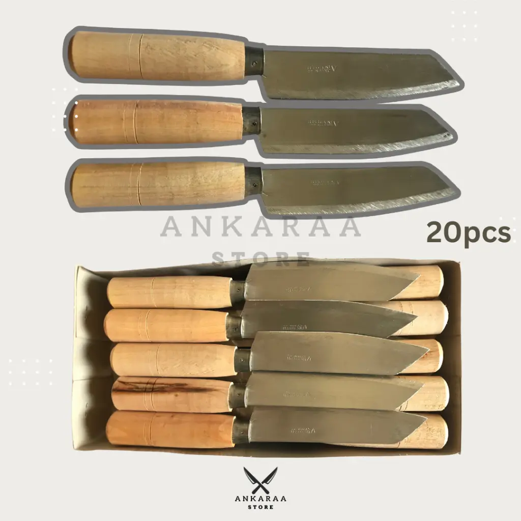 Pisau Dapur Lestari Isi 20 Pcs / Pisau Anti Karat / Grosir Pisau Murah Kitchenware Stainless Steel