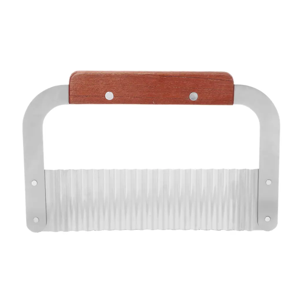 Crinkle Wavy Cutter Stainless Steel Vegetable Potato Chip French Fry Slicer Tool