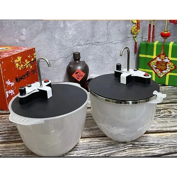Máy Rót Rượu Tự Động - Bình Rót Rượu Thông Minh Cảm Ứng Không Chạm Bát Rượu Ướp Lạnh Tự Động Rót 8