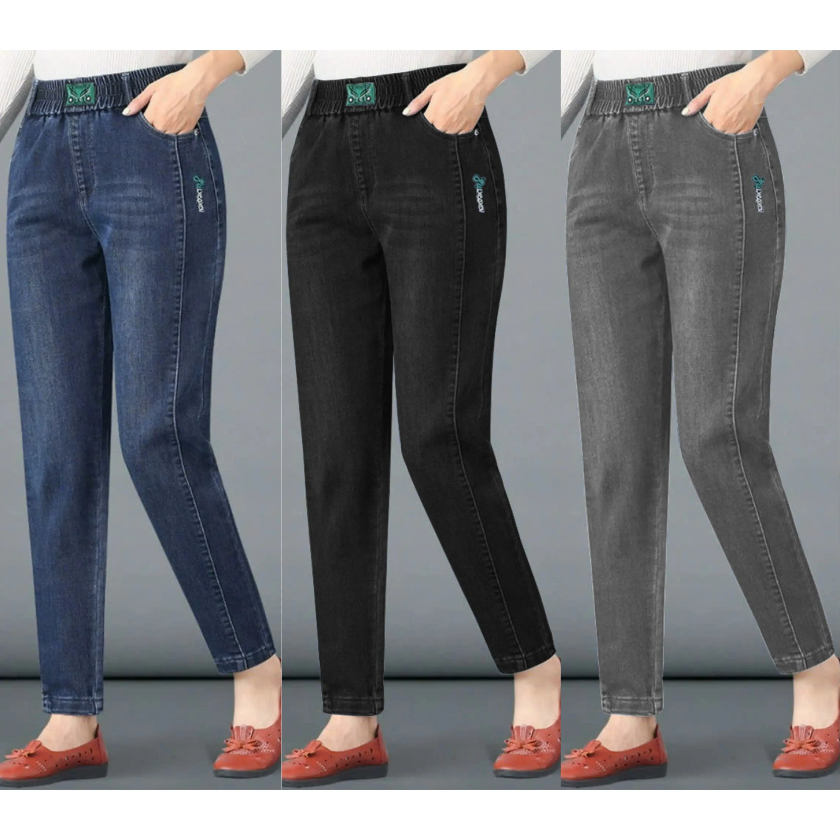 Quần Baggy Jeans Mài Lưng chun co giãn, chất Jeans Giấy, tôn dáng thoải mái [QBJM]