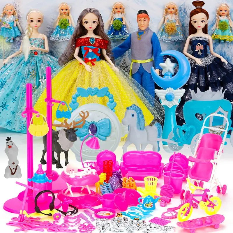 Búp Bê Barbie, Công Chúa Bé Gái, Elsa Đông Lạnh Tình Yêu Chân Thực Bộ Búp Bê Đầm Lên Tinh Tế Hộp Quà Tặng, Chủ Đề Lãng Mạn, Phát Hành Năm 2025 6