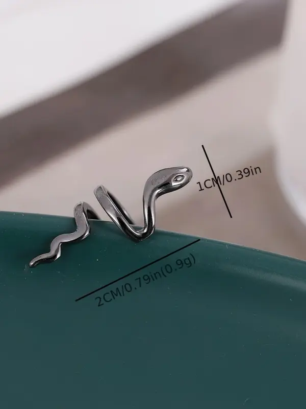 Snake Shape Design Ear Cuff, 3counts Snake Design Double Layer Cuff Earrings, Alloy Jewelry for Women, Simple Daily Use Fashion Accessories for Club, Party 1
