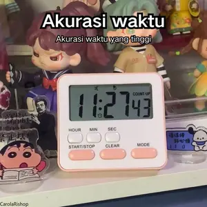 Timer Ultra Tenang Multifungsi, Timer Digital Silent,Timer Anti Bising Multifungsi, Countdown Alarm Magnetik, Timer Silent, Jam Hitung Mundur, Timer Magnetik, Timer Dapur, Bisa Tempel di Kulkas / Meja, Ideal untuk Siswa & Rumah Tangga