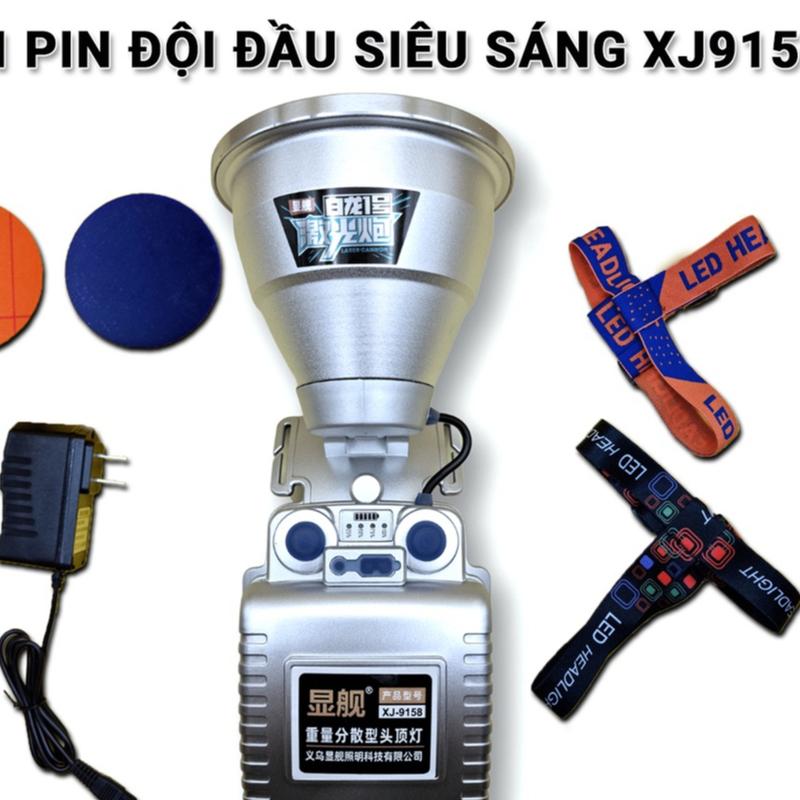 Đèn pin đội đầu siêu sáng XJ 9158 chiếu xa 1000m