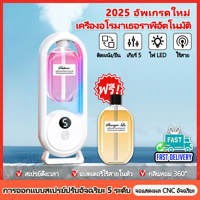 ✅หอมสุดๆ เครื่องฟอกอากาศอัตโนมัติ กระจายน้ํามันหอมระเหย แบบชาร์จไฟได้ น้ำหอมติดทนนาน น้ําหอมปรับอากาศในห้อง เครื่องพ่นไอน้ํา✅