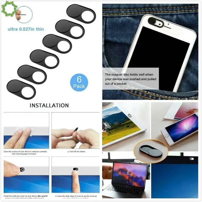 Combo 2 miếng dán che camera các thiết bị điện thoại, máy tính, laptop..... 4