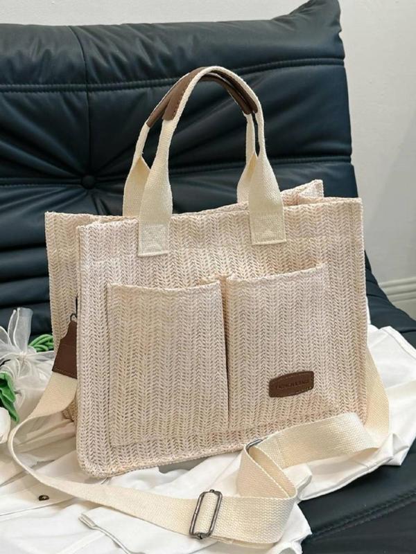 Stylish Ditsy Floral & Polka Dit & Star & Fruit Pattern Tote Bag As Back To School Gift, Tote Bag for Women,  Unique Bags, Tote Bag for School Gifts, Trendy Versatile High-quality Daily Commuting Handbags for Work Office & Daily Used 2