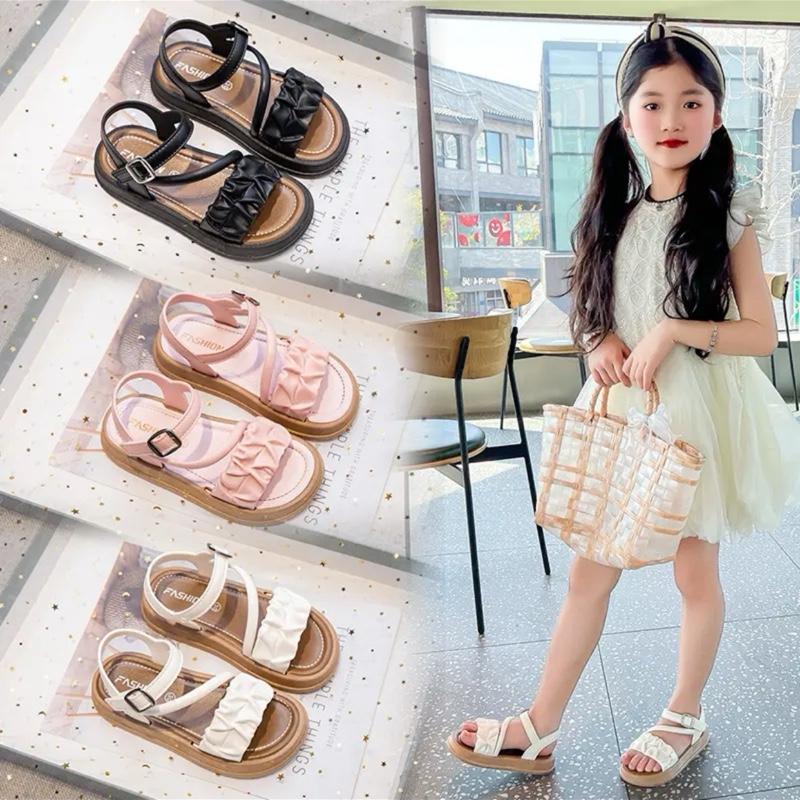 SANDAL quai ngang cho bé gái 1-10 tuổi kiểu dáng thời trang Đi 4 mùa (2025) 1