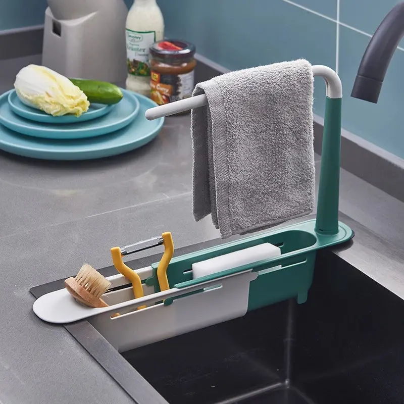 Rak Wastafel Cuci Piring 3in1 Organizer Sabun Spons